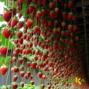 Клубника ампельная Анастасия купить по цене от 370р. в интернет-магазине «Посадика» с доставкой почтой в в Новоржеве и по всей России – [изображение №1].
